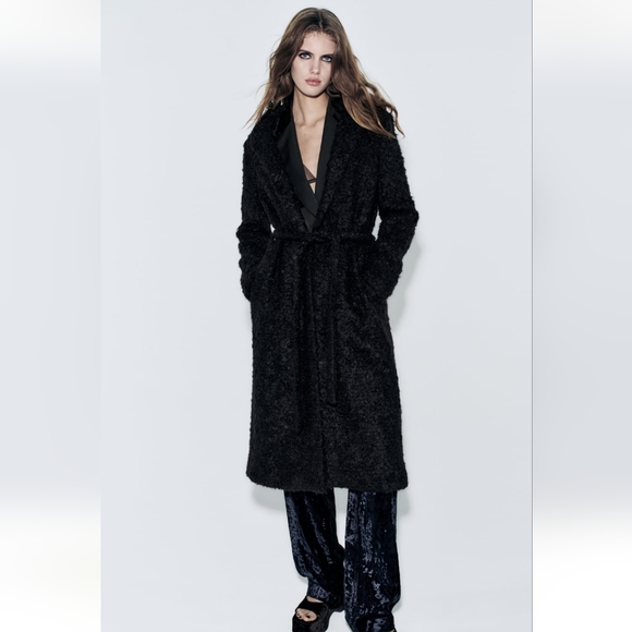Zara Jackets & Blazers - Zara MANTECO WOOL BOUCLE COAT ZW COLLECTION